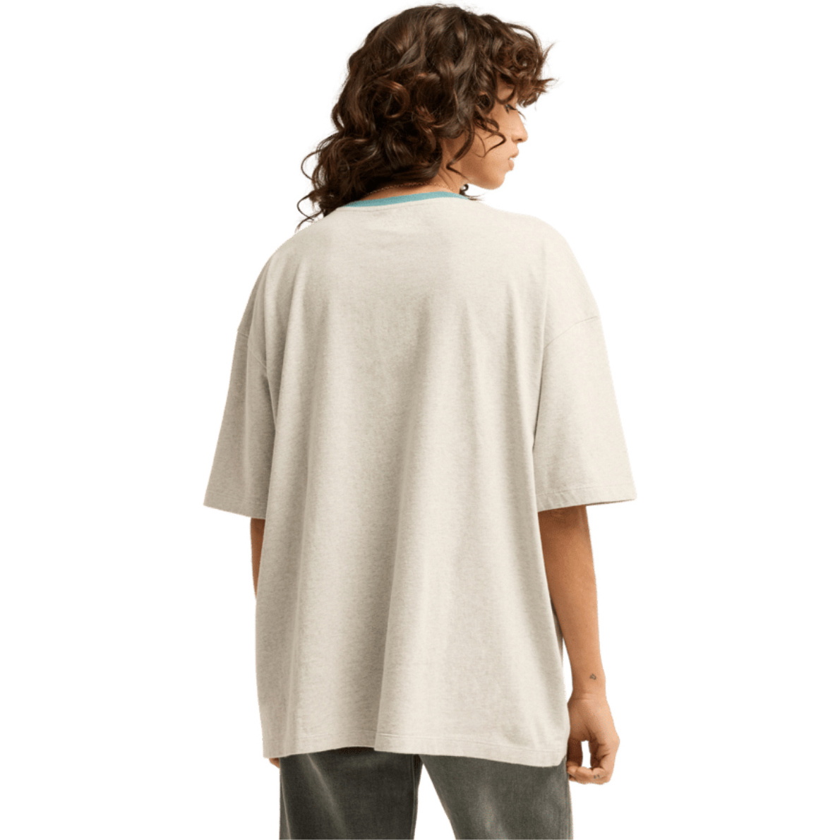 2026 Billabong Womens Fresh Breeze Oversized T-Shirt EBJZT00632 - Grey Heather